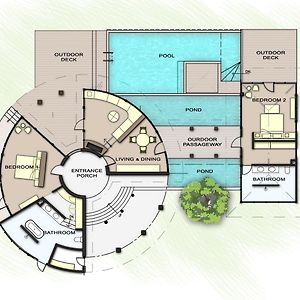 Pool Villa mit 2 Schlafzimmern
